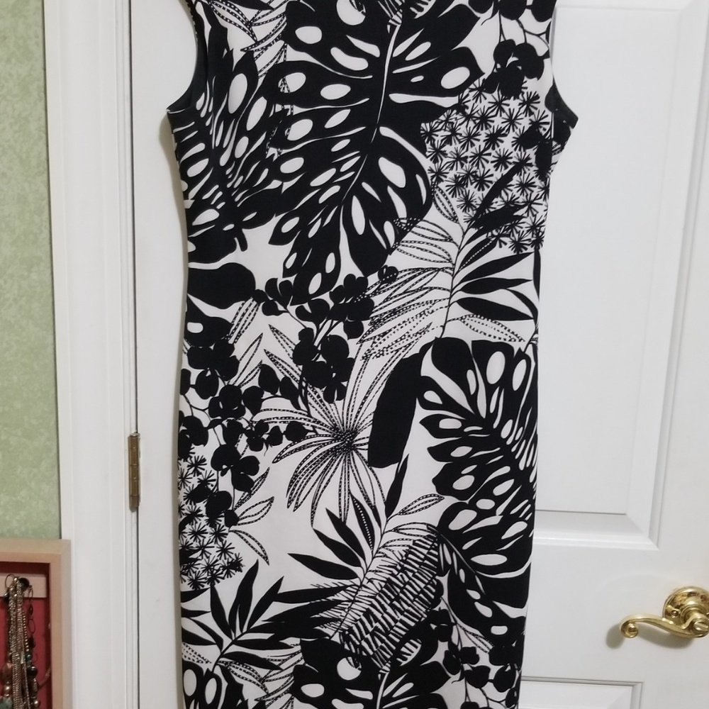 Black & White Sleeveless Dress